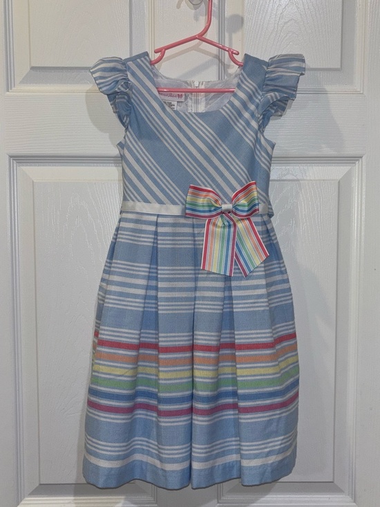 Bonnie Jean Other - Bonnie Jean Girls SZ 5  Striped Flutter Sleeve Dress​